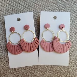 Handmade polymer clay earrings